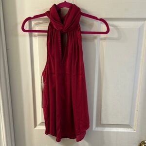 Elegant Red Sleeveless Top